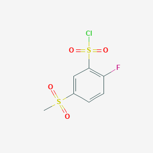 2-Fluoro-5-methanesulfonyl-benzenesulfonyl chloride