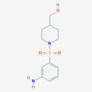 [1-(3-Aminobenzenesulfonyl)piperidin-4-yl]methanol