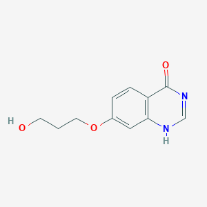 molecular formula C11H12N2O3 B143812 7-(3-羟基丙氧基)喹唑啉-4(3H)-酮 CAS No. 557770-89-5
