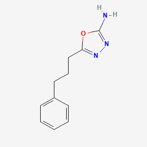 5-(3-Phenylpropyl)-1,3,4-oxadiazol-2-amine