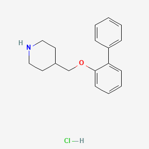 4-[([1,1'-Biphenyl]-2-yloxy)methyl]piperidine hydrochloride