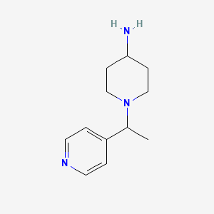 1-[1-(Pyridin-4-yl)ethyl]piperidin-4-amine