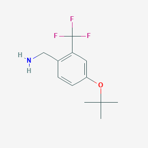 [4-(Tert-butoxy)-2-(trifluoromethyl)phenyl]methanamine