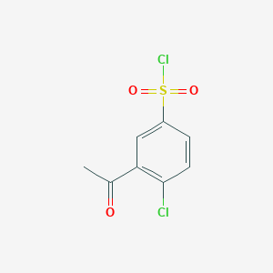 3-Acetyl-4-chlorobenzene-1-sulfonyl chloride
