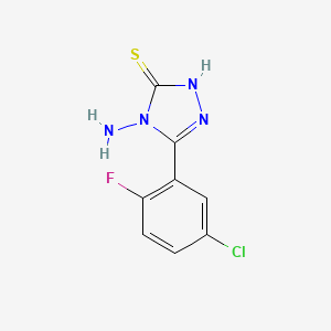 4-Amino-5-(5-chloro-2-fluorophenyl)-4H-1,2,4-triazole-3-thiol