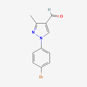 1-(4-bromophenyl)-3-methyl-1H-pyrazole-4-carbaldehyde