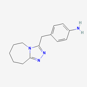 4-{5H,6H,7H,8H,9H-[1,2,4]triazolo[4,3-a]azepin-3-ylmethyl}aniline