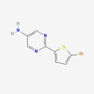 2-(5-Bromothiophen-2-yl)pyrimidin-5-amine