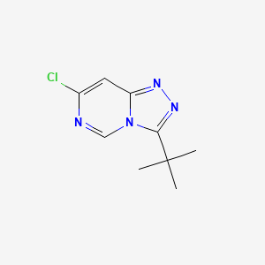 molecular formula C9H11ClN4 B1438187 3-Tert-butyl-7-chloro-[1,2,4]triazolo[4,3-c]pyrimidine CAS No. 1094292-89-3