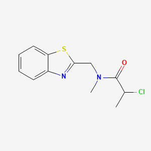 N-(1,3-benzothiazol-2-ylmethyl)-2-chloro-N-methylpropanamide