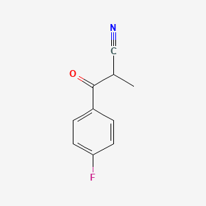 molecular formula C10H8FNO B1438201 3-(4-Fluorophenyl)-2-methyl-3-oxopropanenitrile CAS No. 1094267-29-4