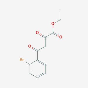 molecular formula C12H11BrO4 B1438203 Ethyl 4-(2-bromophenyl)-2,4-dioxobutanoate CAS No. 65037-18-5