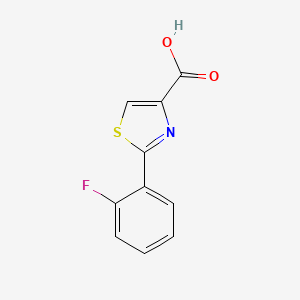molecular formula C10H6FNO2S B1438209 2-(2-Fluorophenyl)-1,3-thiazole-4-carboxylic acid CAS No. 1094373-86-0