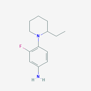 4-(2-Ethyl-1-piperidinyl)-3-fluoroaniline
