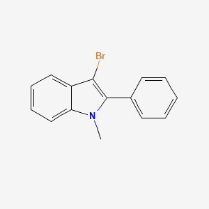 molecular formula C15H12BrN B1438217 3-bromo-1-methyl-2-phenyl-1H-indole CAS No. 609844-40-8