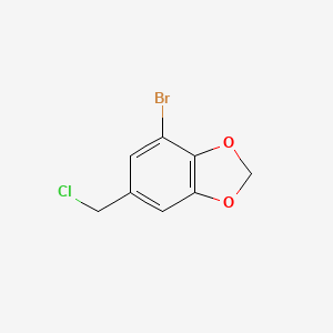 4-bromo-6-(chloromethyl)-2H-1,3-benzodioxole
