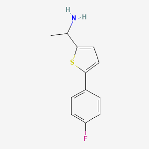 1-(5-(4-Fluorophenyl)thiophen-2-yl)ethan-1-amine