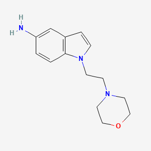 molecular formula C14H19N3O B1438226 1-[2-(morpholin-4-yl)ethyl]-1H-indol-5-amine CAS No. 1094544-00-9