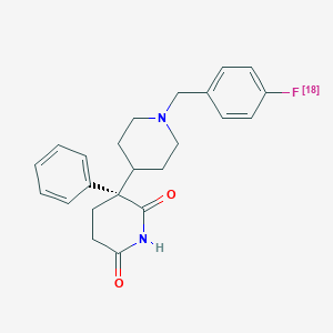 molecular formula C23H25FN2O2 B143823 4-Fluorodexetimide CAS No. 131948-19-1