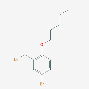 4-Bromo-2-(bromomethyl)-1-(pentyloxy)benzene