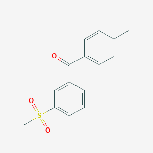 (2,4-Dimethylphenyl)(3-methanesulfonylphenyl)methanone