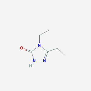 molecular formula C6H11N3O B143824 4,5-Diethyl-2,4-dihydro-3H-1,2,4-triazol-3-one CAS No. 52883-26-8