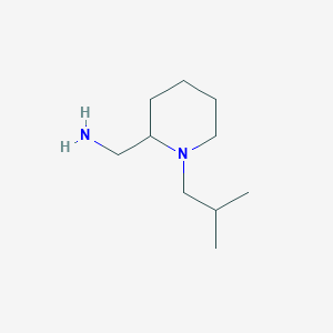 [1-(2-Methylpropyl)piperidin-2-yl]methanamine