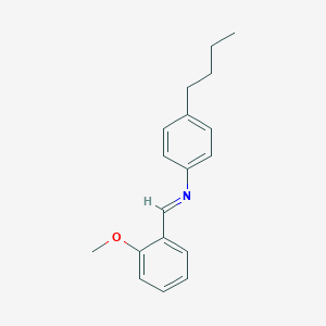 molecular formula C18H21NO B14382446 (E)-N-(4-Butylphenyl)-1-(2-methoxyphenyl)methanimine CAS No. 89752-88-5