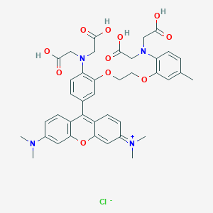 molecular formula C40H43ClN4O11 B143825 Rhod 2 fluorescent dye CAS No. 132523-91-2