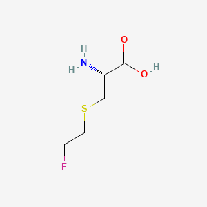 molecular formula C5H10FNO2S B14382502 L-Cysteine, S-(2-fluoroethyl)- CAS No. 88169-59-9