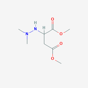 molecular formula C8H16N2O4 B14382508 Dimethyl 2-(2,2-dimethylhydrazinyl)butanedioate CAS No. 88419-42-5