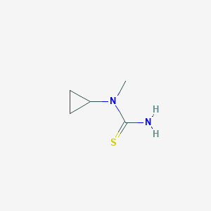 molecular formula C5H10N2S B1438251 1-Cyclopropyl-1-methylthiourea CAS No. 1094883-17-6