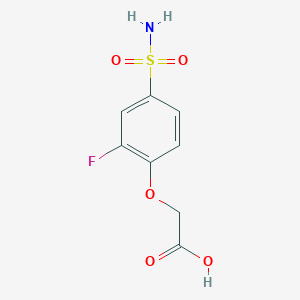 2-(2-Fluoro-4-sulfamoylphenoxy)acetic acid