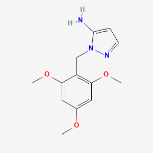 1-[(2,4,6-trimethoxyphenyl)methyl]-1H-pyrazol-5-amine