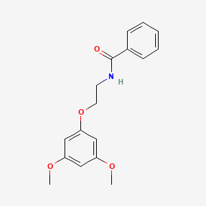 molecular formula C17H19NO4 B14382592 N-[2-(3,5-Dimethoxyphenoxy)ethyl]benzamide CAS No. 89718-74-1