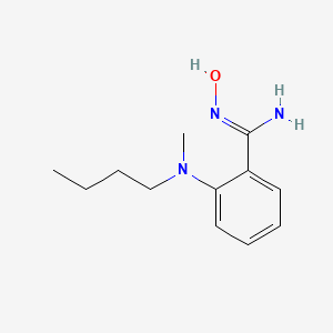 molecular formula C12H19N3O B1438262 2-[Butyl(methyl)amino]-N'-hydroxybenzenecarboximidamide CAS No. 1021244-79-0