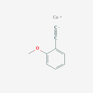 molecular formula C9H7CuO B14382620 copper(1+);1-ethynyl-2-methoxybenzene CAS No. 89836-79-3