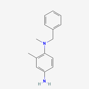 molecular formula C15H18N2 B1438264 N1-Benzyl-N1,2-dimethylbenzene-1,4-diamine CAS No. 1094646-28-2