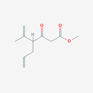 molecular formula C11H16O3 B14382640 Methyl 3-oxo-4-(prop-1-en-2-yl)hept-6-enoate CAS No. 88466-49-3