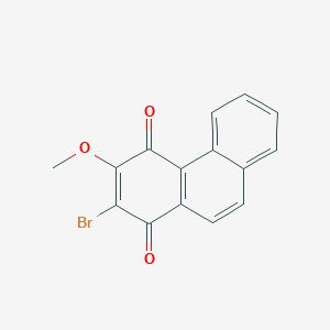 molecular formula C15H9BrO3 B14382645 2-Bromo-3-methoxyphenanthrene-1,4-dione CAS No. 90020-53-4