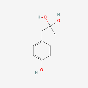 molecular formula C9H12O3 B14382650 1-(4-Hydroxyphenyl)propane-2,2-diol CAS No. 90176-81-1