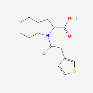1-[2-(thiophen-3-yl)acetyl]-octahydro-1H-indole-2-carboxylic acid