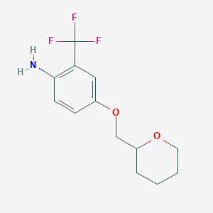4-(Tetrahydro-2H-pyran-2-ylmethoxy)-2-(trifluoromethyl)aniline