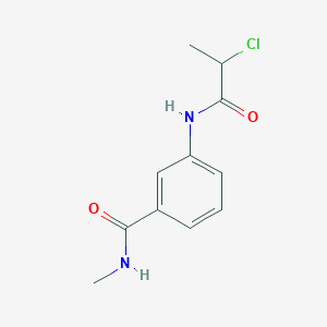 molecular formula C11H13ClN2O2 B1438279 3-(2-chloropropanamido)-N-methylbenzamide CAS No. 1098346-34-9