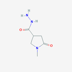 molecular formula C6H11N3O2 B1438280 1-Methyl-5-oxopyrrolidine-3-carbohydrazide CAS No. 959240-80-3