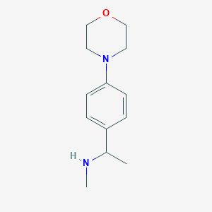 molecular formula C13H20N2O B1438281 N-methyl-1-(4-morpholin-4-ylphenyl)ethanamine CAS No. 920483-38-1