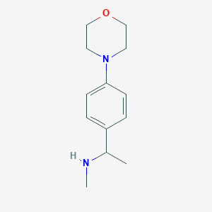 N-methyl-1-(4-morpholin-4-ylphenyl)ethanamine