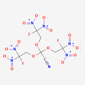 molecular formula C8H6F3N7O15 B14382826 Tris(2-fluoro-2,2-dinitroethoxy)acetonitrile CAS No. 88262-49-1