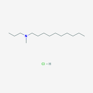 molecular formula C14H32ClN B14382886 N-methyl-N-propyldecan-1-amine;hydrochloride CAS No. 88552-76-5
