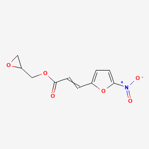 molecular formula C10H9NO6 B14382899 (Oxiran-2-yl)methyl 3-(5-nitrofuran-2-yl)prop-2-enoate CAS No. 90147-27-6